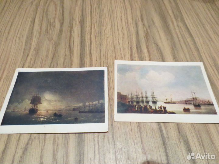 Репродукции картин на открытках СССР 1960-1980 гг