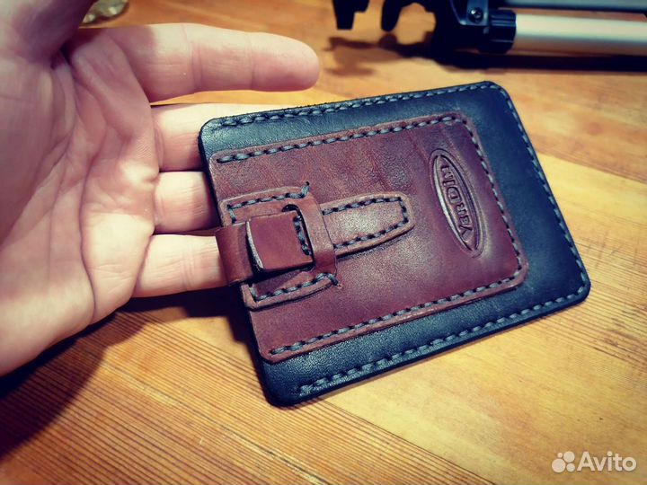 Чехол для автодокументов из натуральной кожи