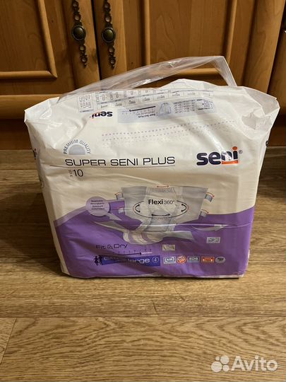Памперсы для взрослых Super seni plus размер 4
