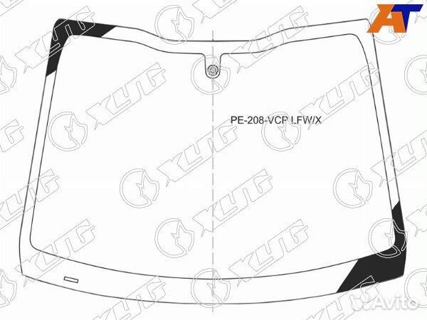 Стекло лобовое peugeot 2008