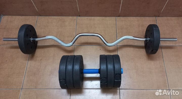 Штанга Общим весом 25 кг. Гриф Ган в Подарок