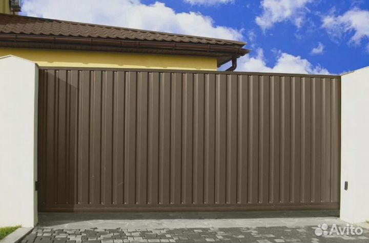 Откатные ворота под заказ 6м