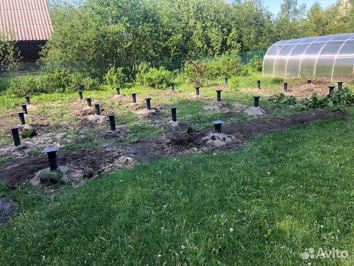 Винтовая свая 108 установка под ключ