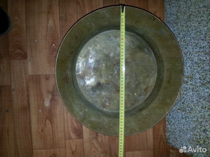 Таз латунный, старинный