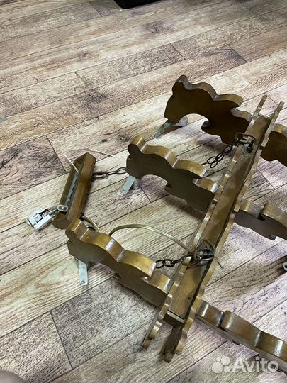 Светильник деревянный