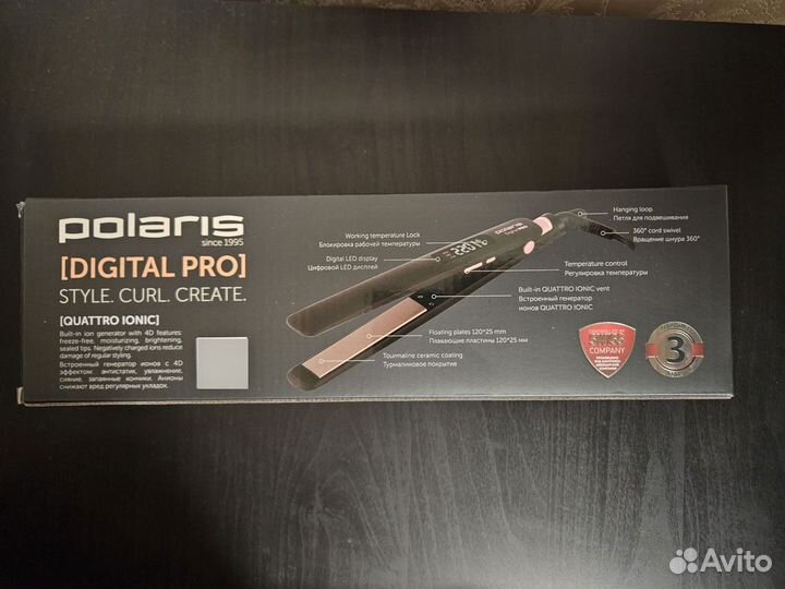 Стайлер Polaris PHS 5012KT UltraSlim Digital PRO