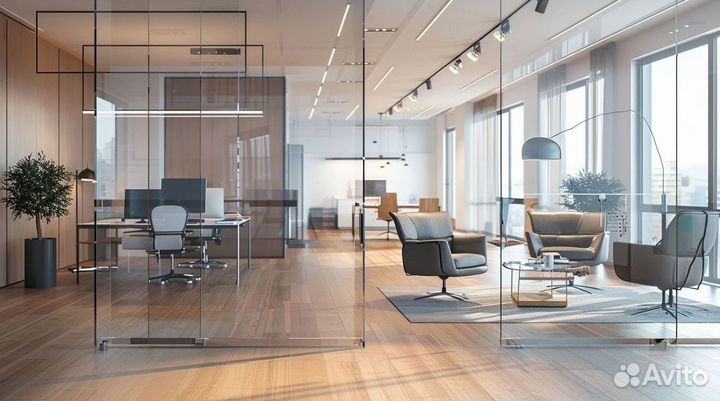 Стеклянные перегородки на заказ