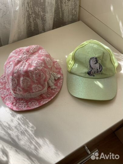 Бейсболка и панама для девочки