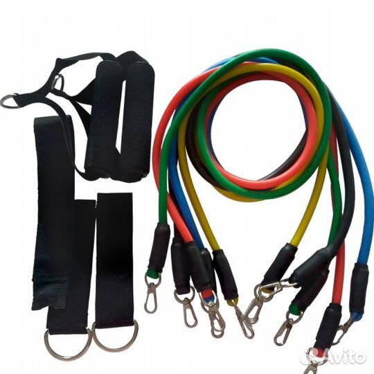 Универсальный набор трубчатых эспандеров 11 в 1