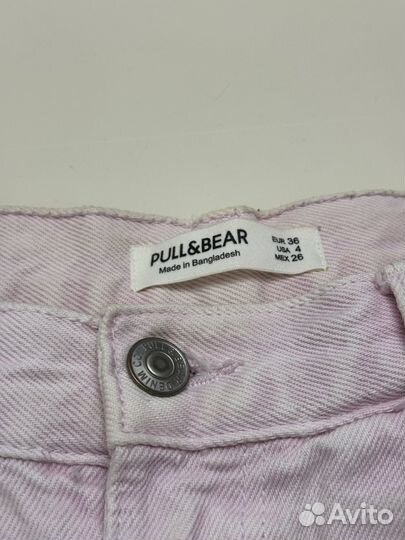 Джинсы розовые Pull&Bear