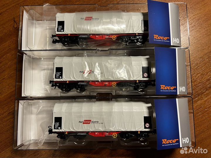Комплект из 3 вагонов Roco Cargo Austria