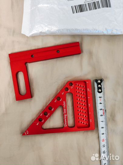 Угольник, линейка