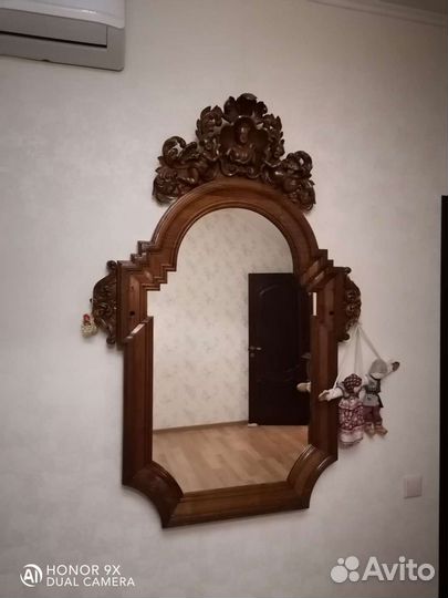 Зеркало старинное дерево орех