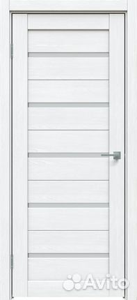 Дверь межкомнатная 502 по Дуб Серена белый кристал