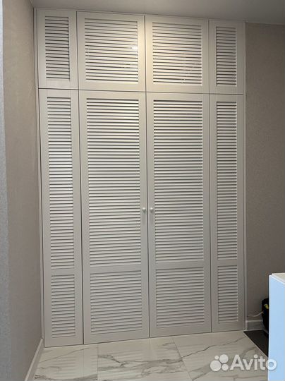 Двери в нишу реечные, жалюзийные, фрезерованные