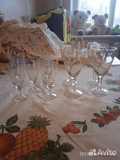 Бокалы СССР стекло 15 и 11 см