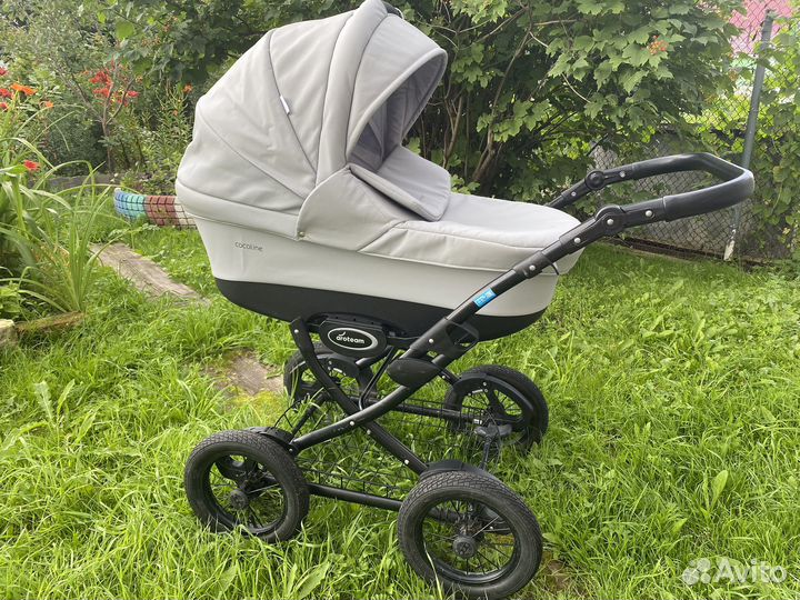 Коляска 2 в 1 эко кожа Cocoline