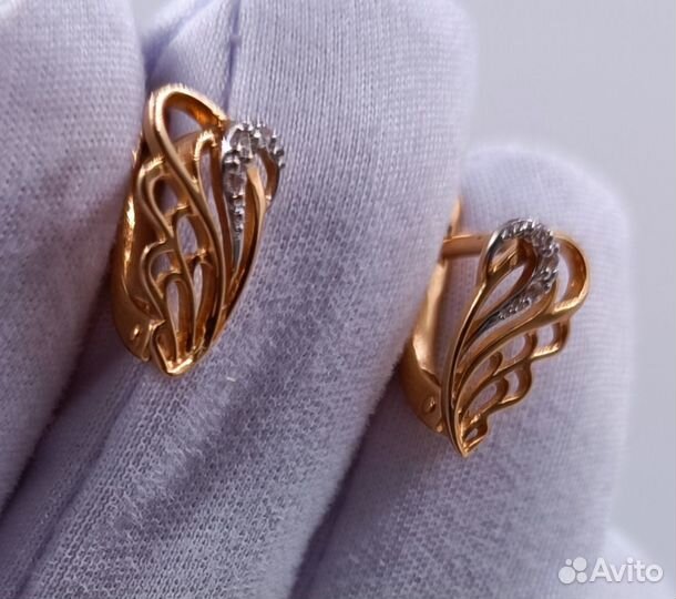 Золотые Серьги 585 пробы. Рассрочка