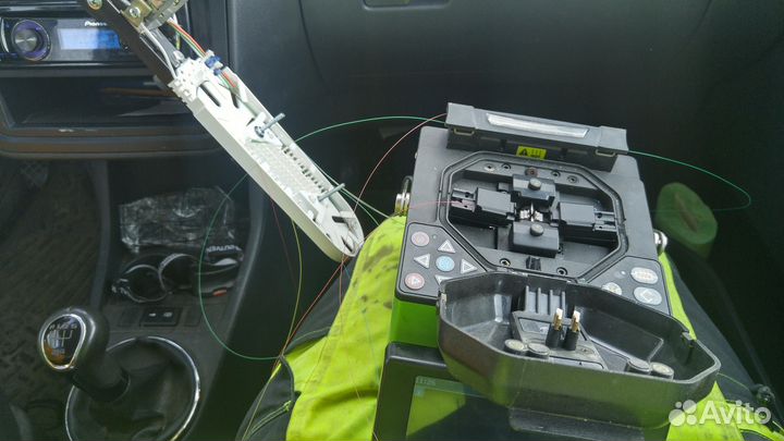 Монтаж волс сварка оптики оптоволокна рефлектограм