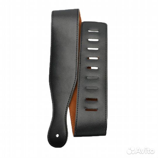 Ремень для гитары кожаный черный Fender
