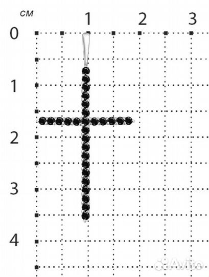 Серебряный крестик