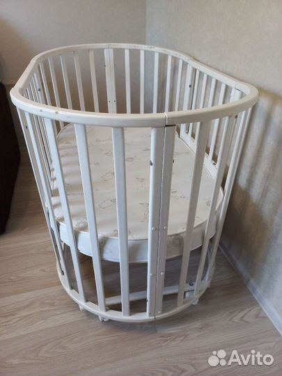 Детская кроватка трансформер круглая 8в1