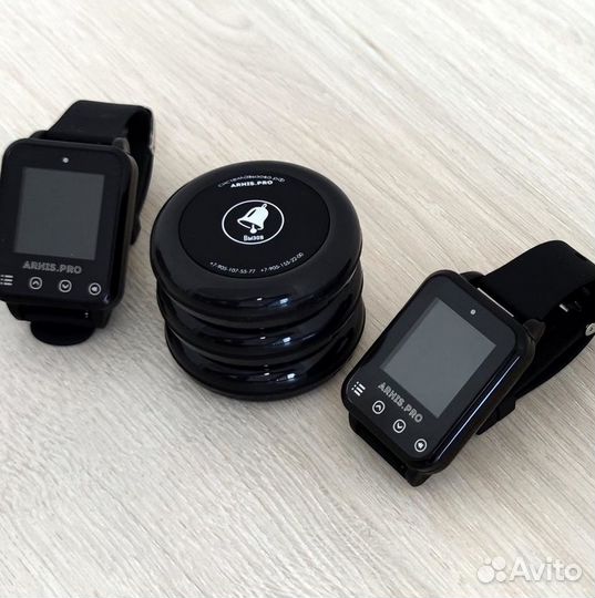 Система вызова официанта/персонала кнопка и часы