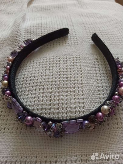 Ободок для волос ручной работы