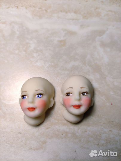 Лицо для ватной игрушки девочки, дети 2,4 - 3 см