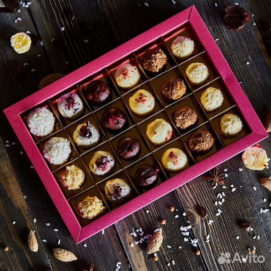 Шоколадный набор трюфелей на 24 конфеты