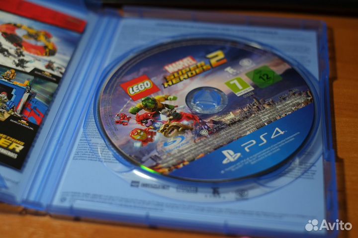 Диск на ps4 Marvel super herdes2