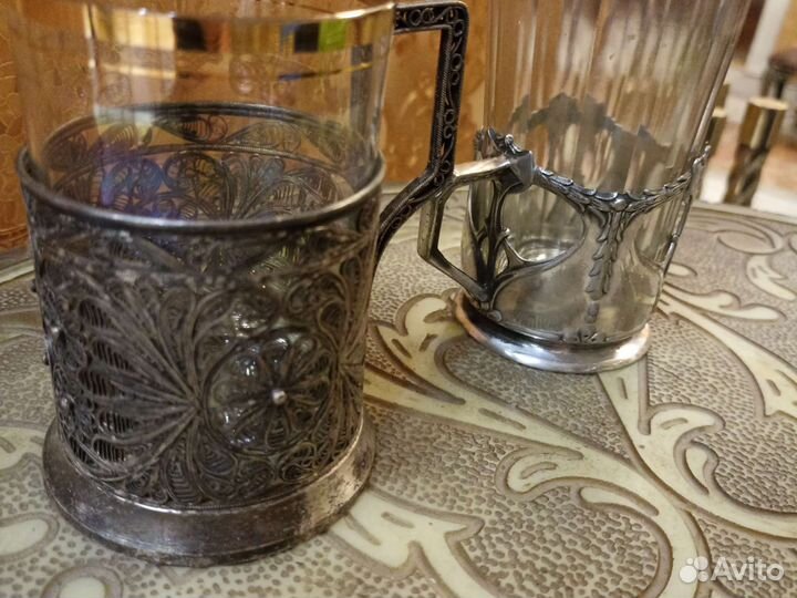 Старинные подстаканники