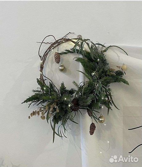Новогодние венки искусственный
