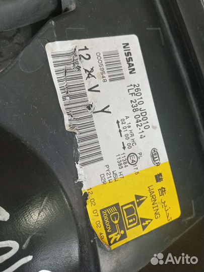 Продам фару для Ниссан Дуалис, Кашкай