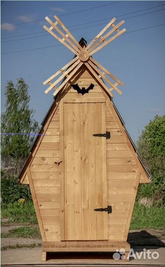 Дачный туалет с установкой SUN340