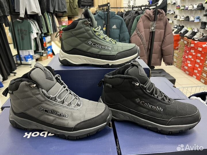 Ботинки Columbia с мехом 3 расцветки