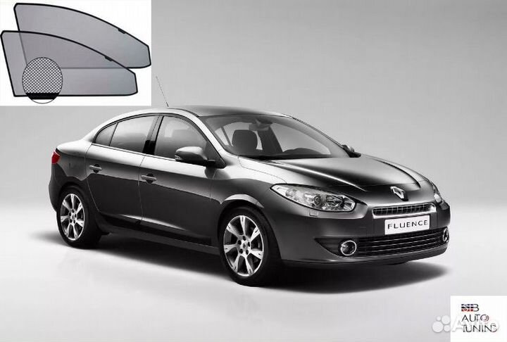 Каркасные шторки на Renault Fluence седан c 2010