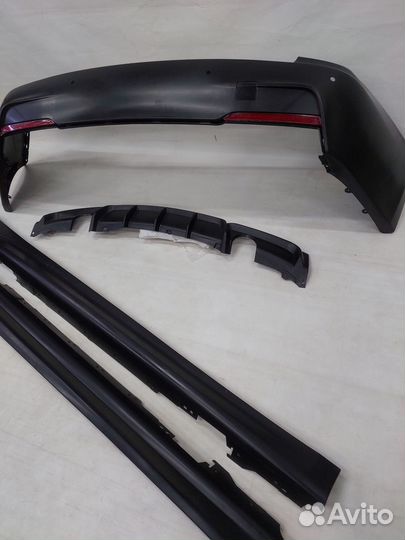 BMW F30 бампер задний с диффузор + пороги