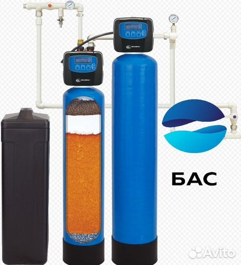 Очистка воды из скважины для коттеджа умягчения