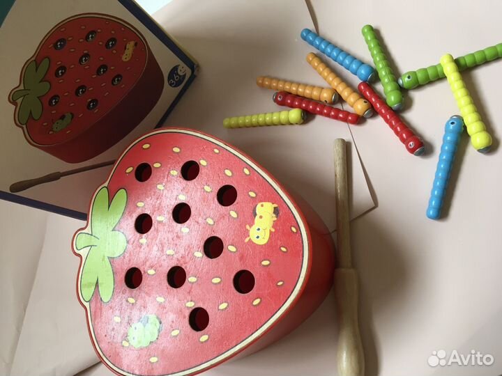 Магнитная рыбалка сортер червячки/сортер рукушка