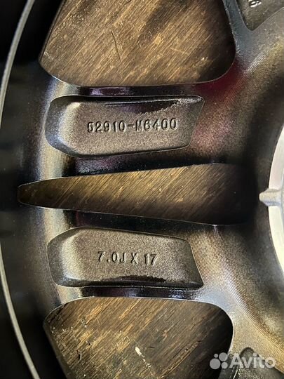 Диск литой kia 52910M6400 17x7 ET53