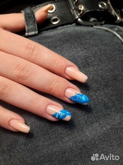 Наращивание ногтей, покрытие гель лаком