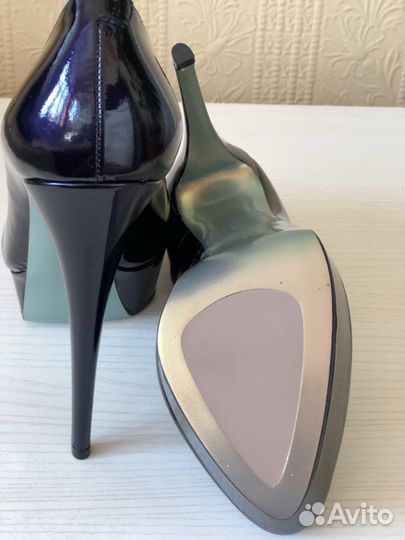 Туфли выходные, темно синие. Nando Muzi. P 40