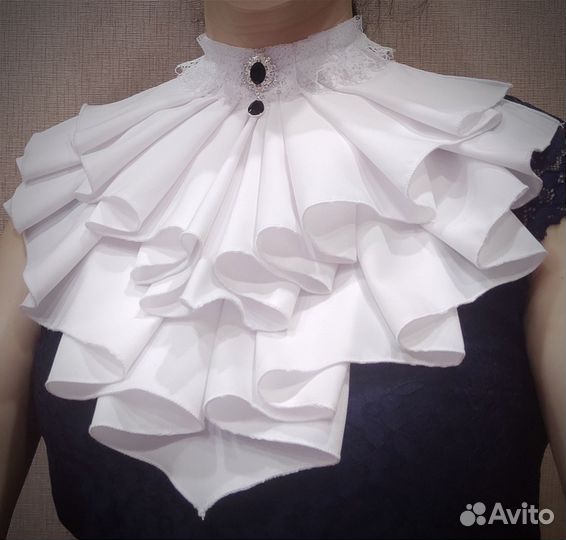 Жабо мужское женское объемное