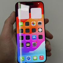 Дисплей iPhone 15 Pro Max полоса пятно