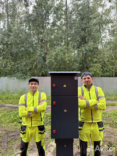 Трубостойка. Подключение электричества