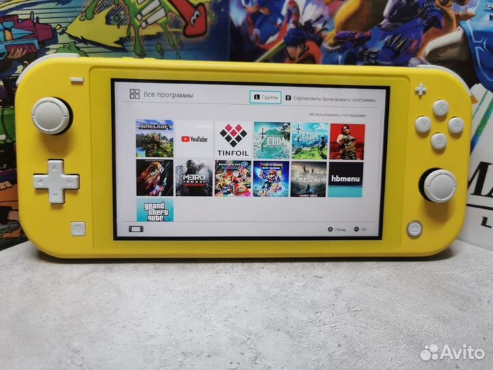 Прошитая Nintendo Switch Lite 160Gb