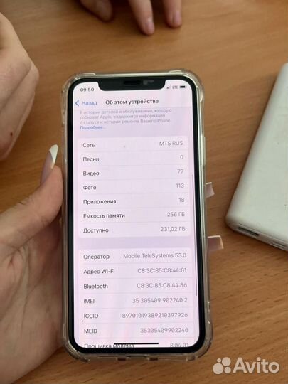 iPhone X, 256 ГБ