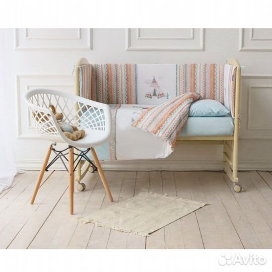 Комплект для кроватки 6 пр Ламы Lappetti 6087