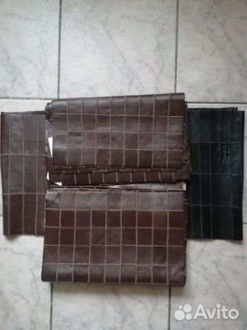 Пластины из кусочков кожи